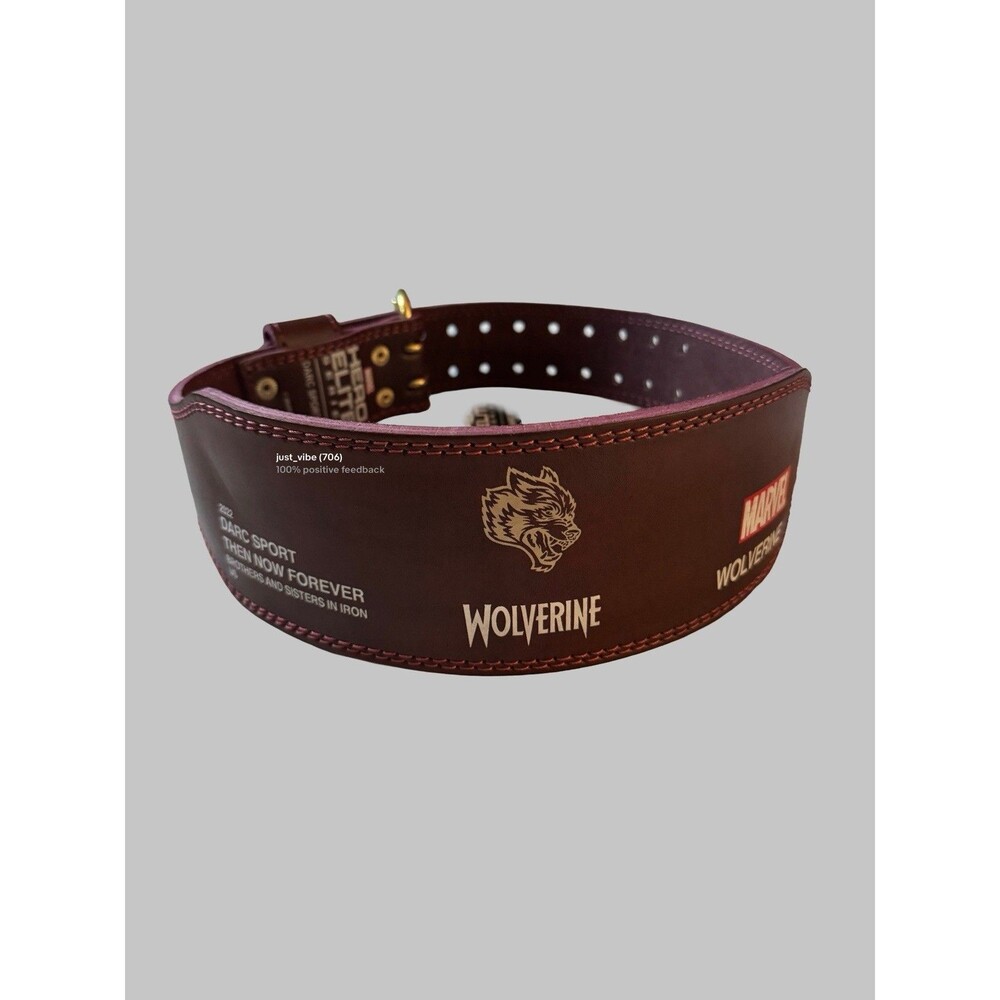 Darc Sport x Marvel The Wolverine “Never Surrender” Weightlifting Belt Small NWT